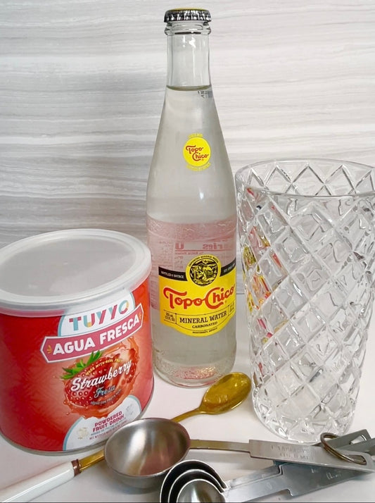 Strawberry Agua Fresca with Sparkling Water