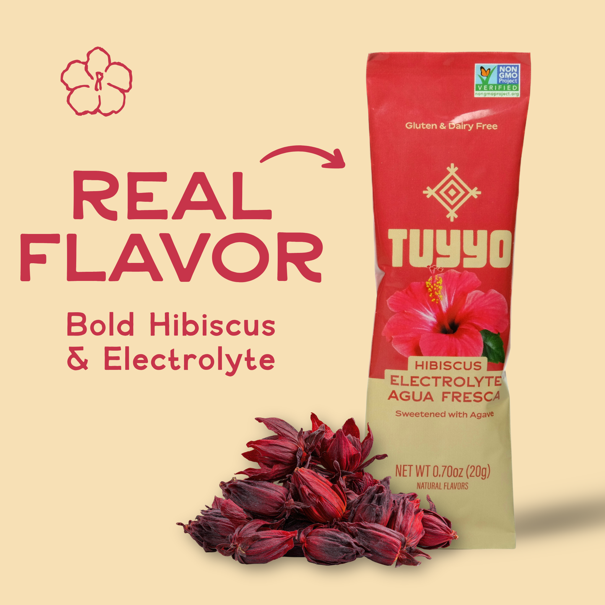 Hibiscus Electrolyte Agua Fresca