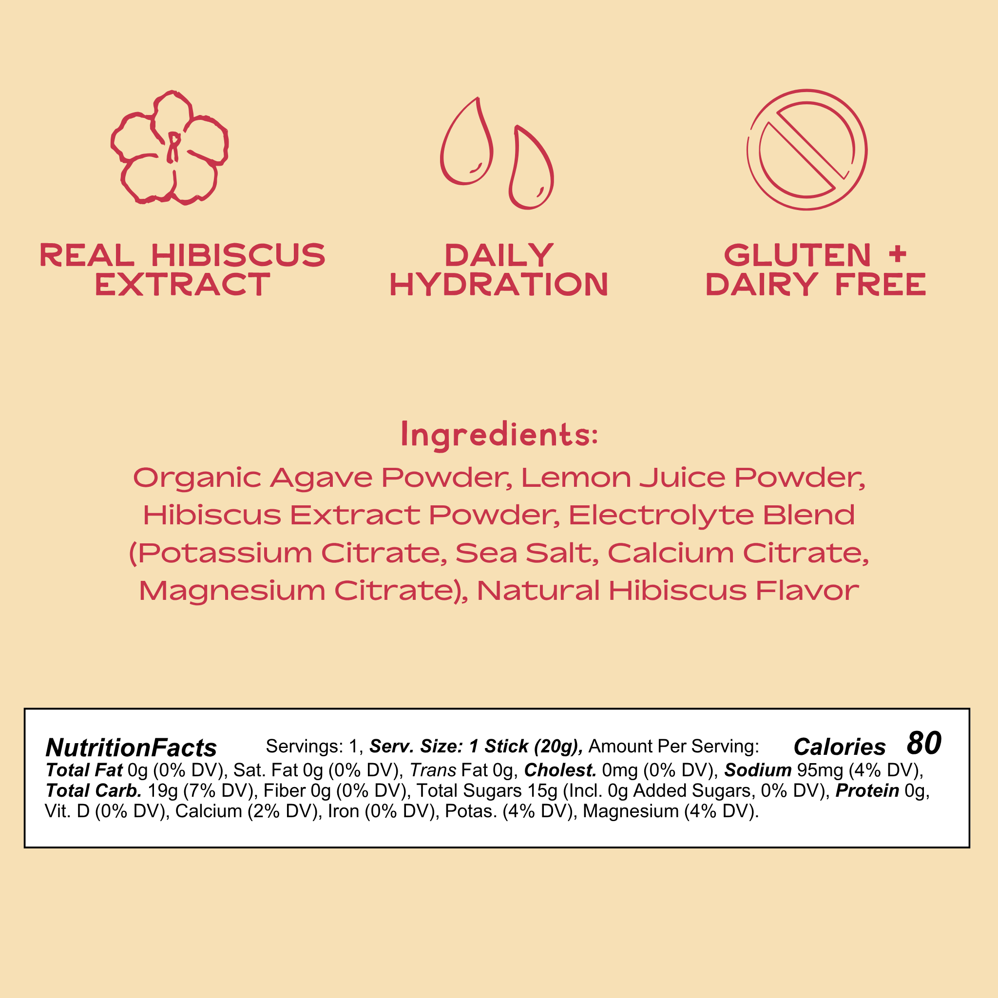 Hibiscus Electrolyte Agua Fresca