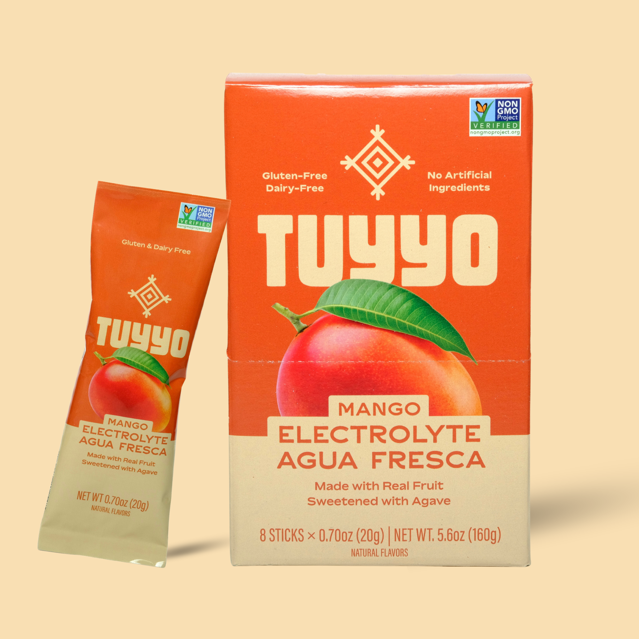 Mango Electrolyte Agua Fresca- 8 Pack