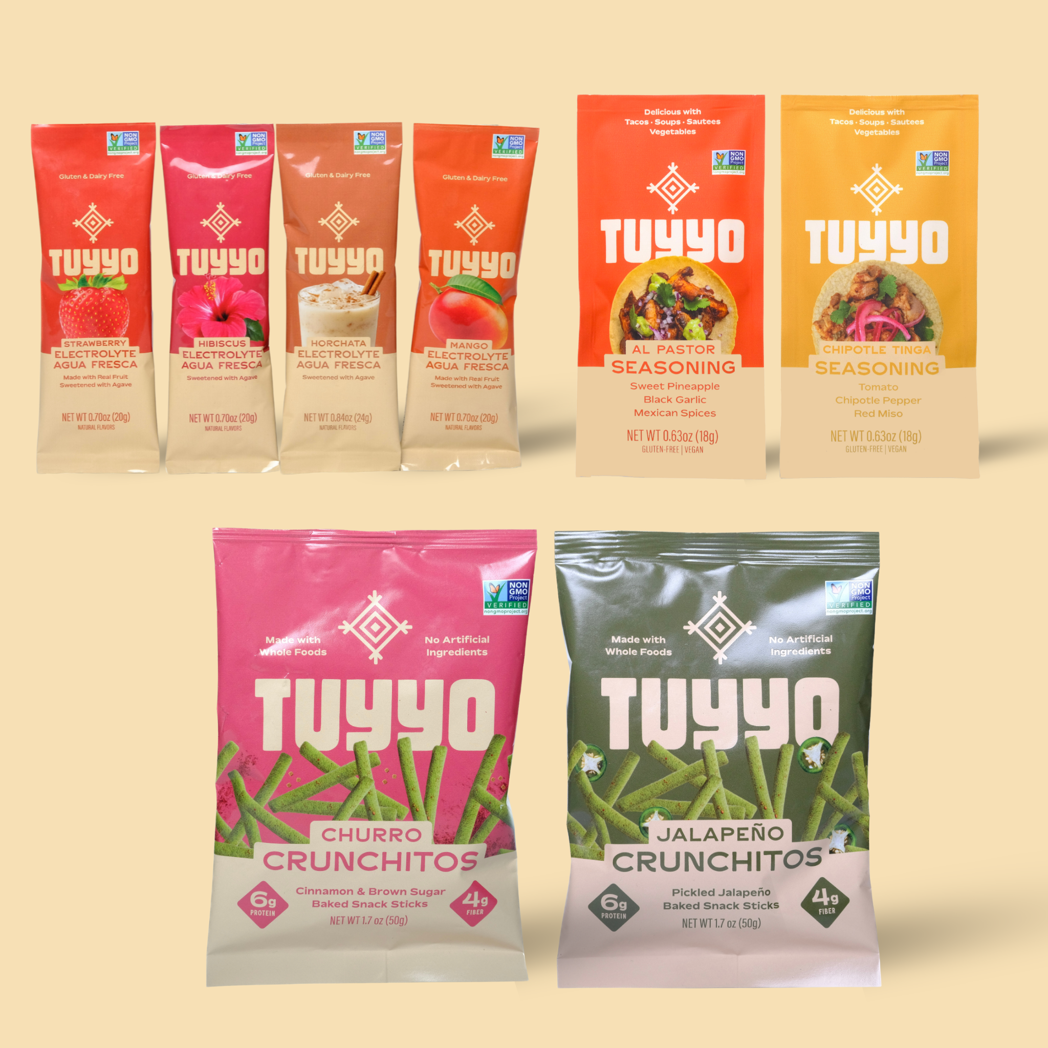 Starter Bundle — Crunchitos, Taco Seasonings & Agua Fresca