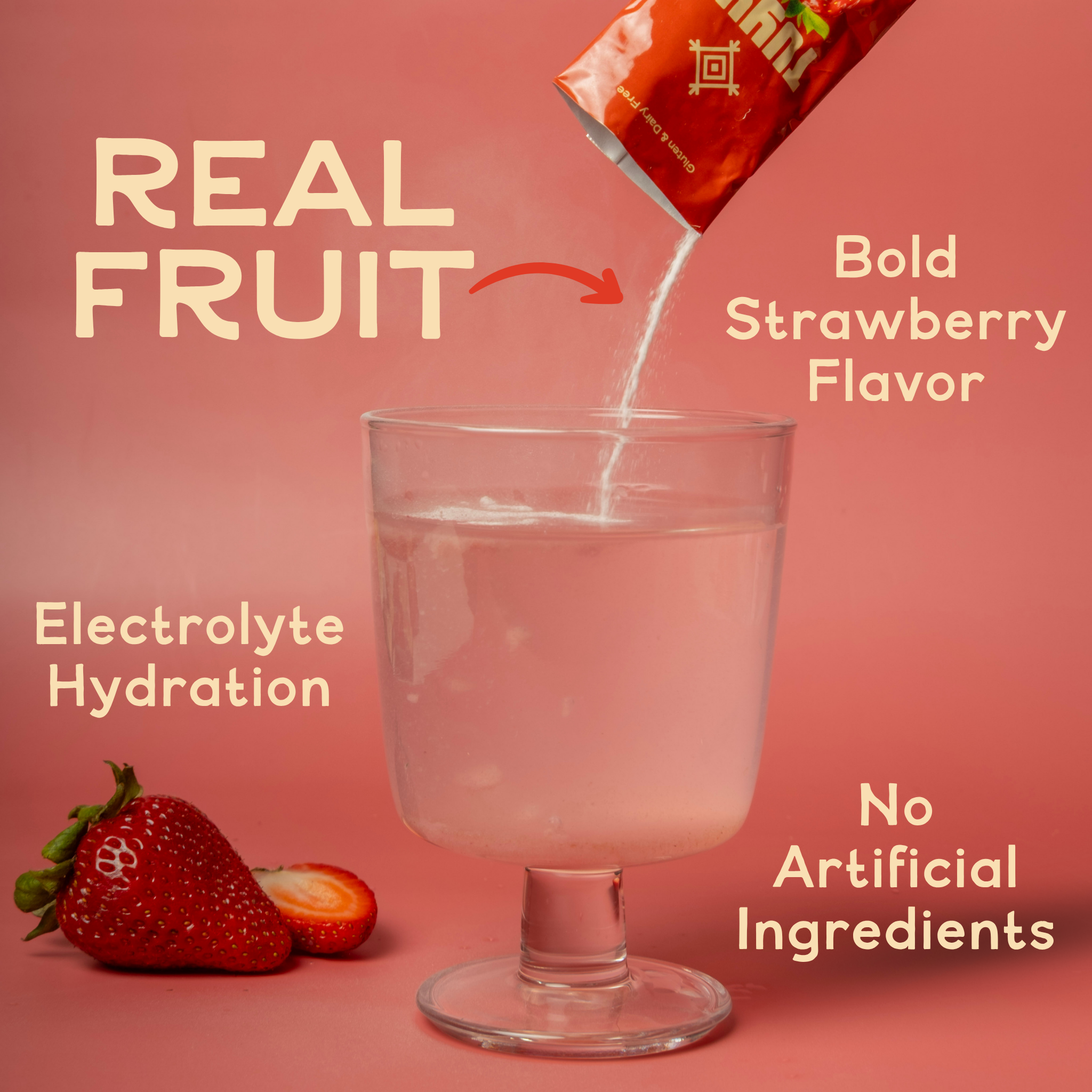 Strawberry Electrolyte Agua Fresca 8-pack