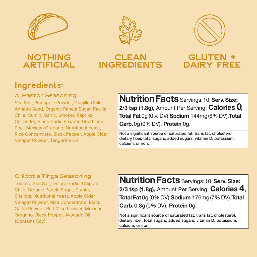 Starter Pack — Crunchitos, Taco Seasonings & Agua Fresca